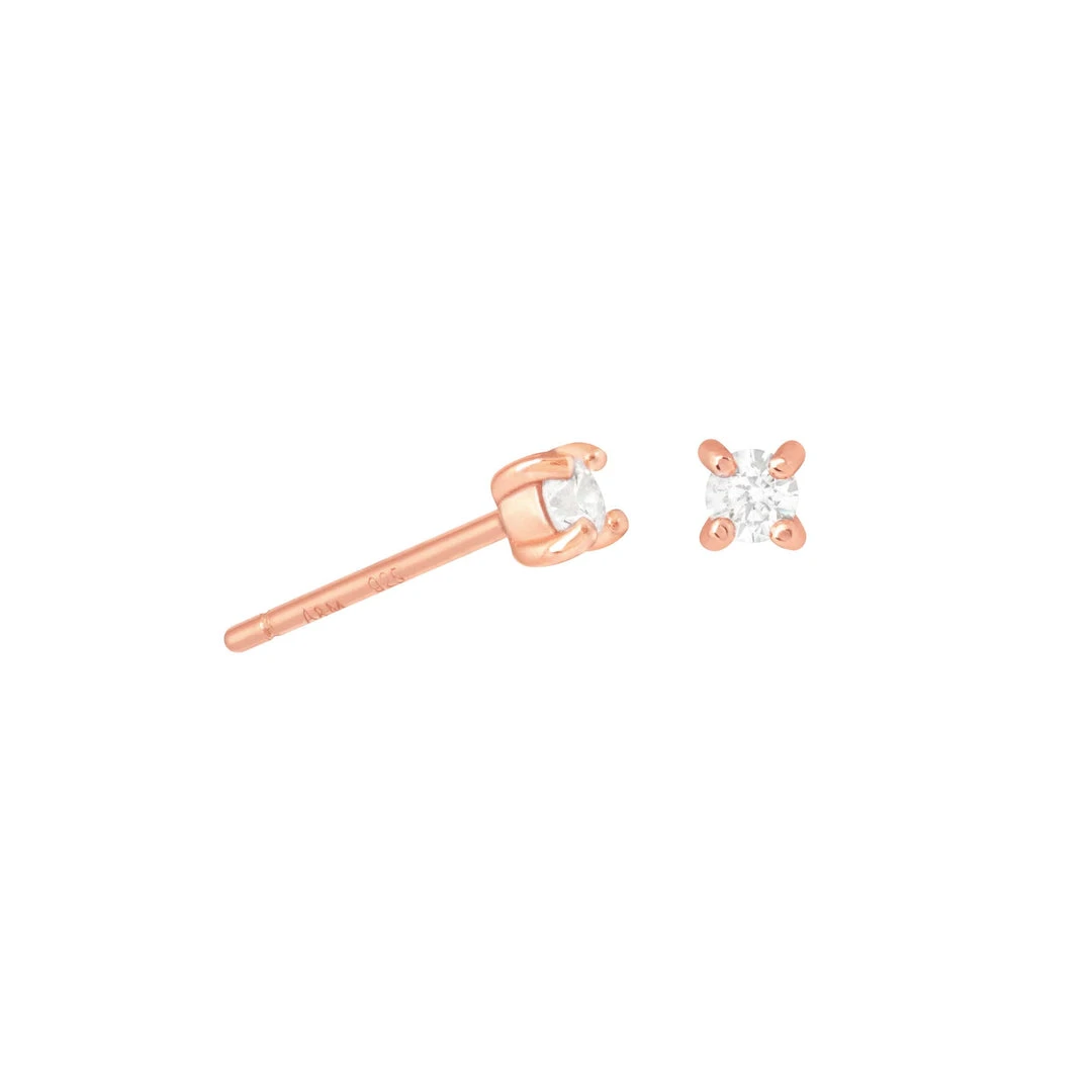 Astridandmiyu Crystal Stud Earrings In Rose Gold 3 Astridandmiyu Crystal Stud Earrings In Rose Gold