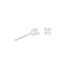 Astridandmiyu Crystal Stud Earrings In Silver