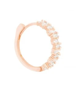 Astridandmiyu Baguette Conch Hoop In Rose Gold Sale
