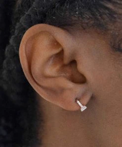 Astridandmiyu Baguette Gem Clicker In Rose Gold Sale