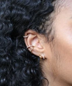 Astridandmiyu Sale Basic Ear Cuff In Gold