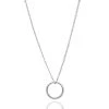 Astridandmiyu Basic Halo Pendant Necklace In Silver Sale