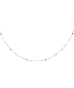 Astrid & Miyu Necklaces Essential Bold Beaded Choker In Gold