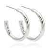 Astridandmiyu Essential Large Hoops In Silver Sale