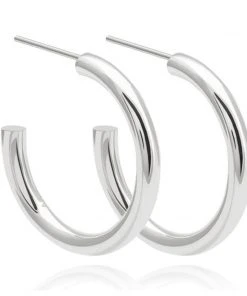 Astridandmiyu Essential Large Hoops In Silver Sale
