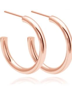 Astridandmiyu Essential Large Hoops In Rose Gold Sale
