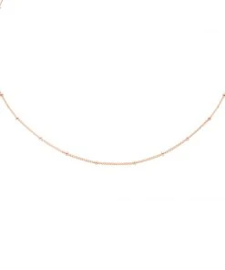 Astridandmiyu Essential Beaded Choker In Rose Gold