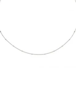 Astridandmiyu Essential Beaded Choker In Silver