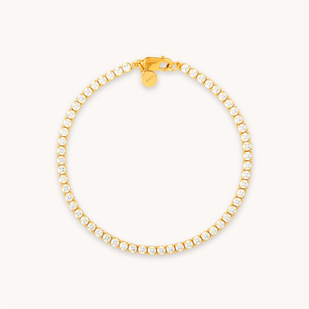 Astrid & Miyu Bold Tennis Chain Bracelet In Gold Bracelets 3 Astrid & Miyu Bold Tennis Chain Bracelet In Gold Bracelets