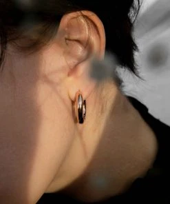 Astrid & Miyu Chunky Hoops In Rose Gold