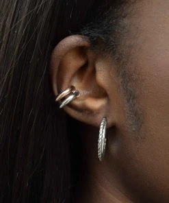 Astridandmiyu Chunky Ear Cuff In Rose Gold