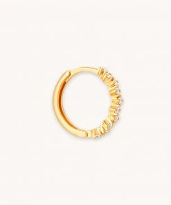 Astrid & Miyu Cluster Hoop 11.5mm In Gold Best Sellers