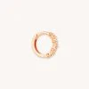 Astrid & Miyu Earrings Cluster Hoop 8mm In Rose Gold 2 Astrid & Miyu Earrings Cluster Hoop 8mm In Rose Gold