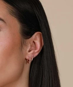 Astrid & Miyu Cluster Hoop 11.5mm In Gold Best Sellers