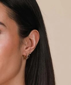 Astrid & Miyu Cluster Hoop 11.5mm In Gold Best Sellers