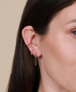 Astrid & Miyu Best Sellers Cluster Hoop 8mm In Gold