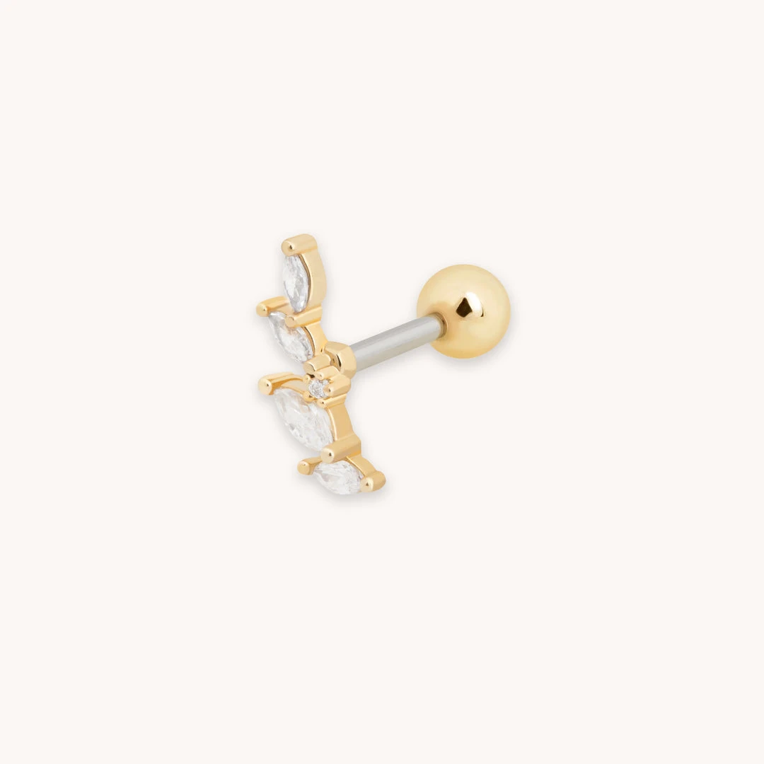 Astridandmiyu Crystal Barbell In Gold Best Sellers 3 Astridandmiyu Crystal Barbell In Gold Best Sellers