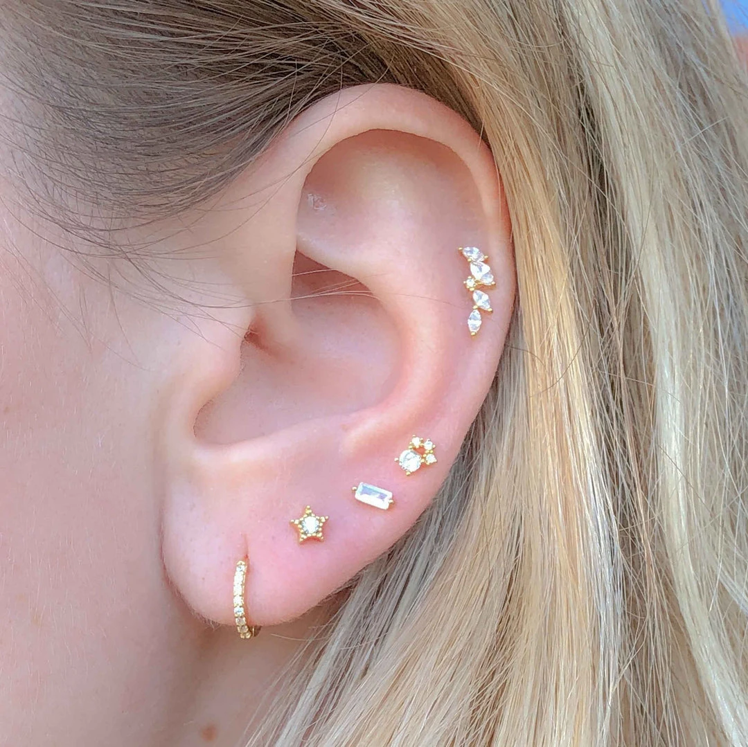 Astridandmiyu Crystal Barbell In Gold Best Sellers 7 Astridandmiyu Crystal Barbell In Gold Best Sellers