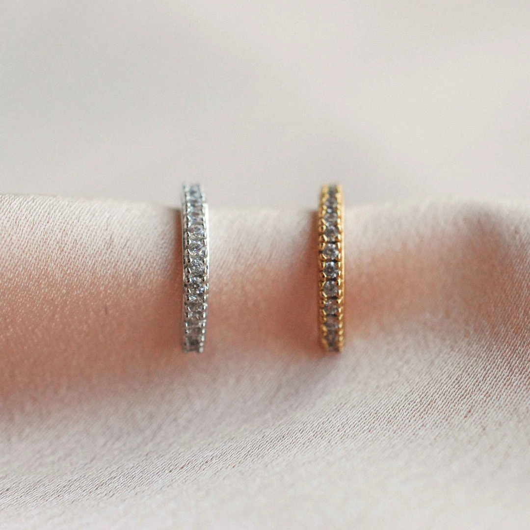 Astrid & Miyu Crystal Ear Cuff In Silver Earrings 7 Astrid & Miyu Crystal Ear Cuff In Silver Earrings