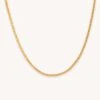 Astrid & Miyu Necklaces Curb Chain Necklace In Gold 1 Astrid & Miyu Necklaces Curb Chain Necklace In Gold