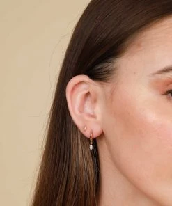 Astrid & Miyu Dainty Sparkle Stacking Set In Gold Earrings