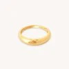 Astrid & Miyu Rings Essential Dome Ring In Gold