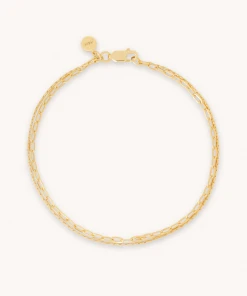 Astrid & Miyu Duo Chain Bracelet In Gold