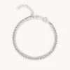 Astrid & Miyu Duo Chain Bracelet In Silver Bracelets