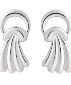 Astridandmiyu Waterfall Stud Earrings In Silver Sale