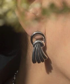 Astridandmiyu Waterfall Stud Earrings In Silver Sale