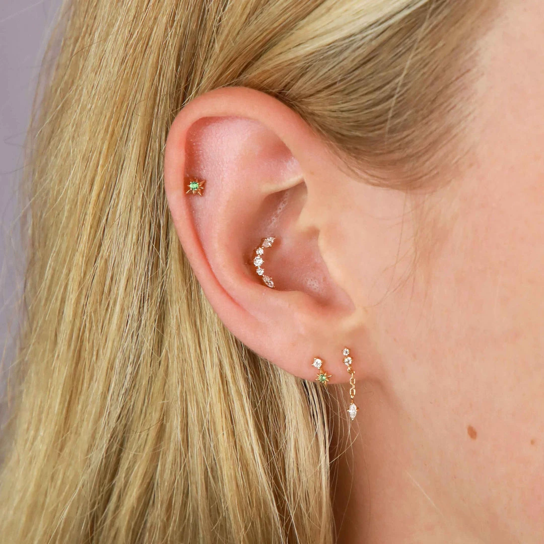 Astrid & Miyu Elysian Curved Barbell In Gold Sale 7 Astrid & Miyu Elysian Curved Barbell In Gold Sale