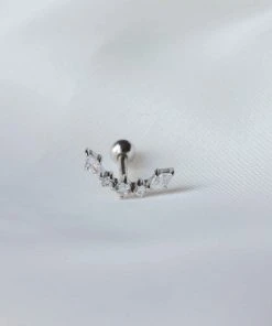 Astrid & Miyu Elysian Curved Barbell In Silver