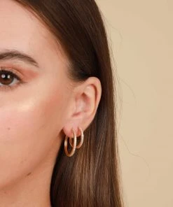 Astrid & Miyu Everyday Sparkle Stacking Set In Gold