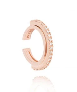 Astridandmiyu Fitzgerald Circle Ear Cuff In Rose Gold Sale