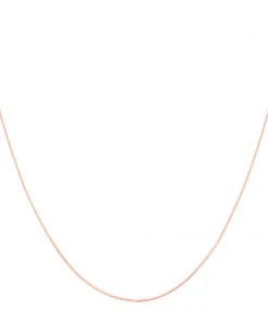 Astrid & Miyu Fine Box Chain 55cm In Rose Gold