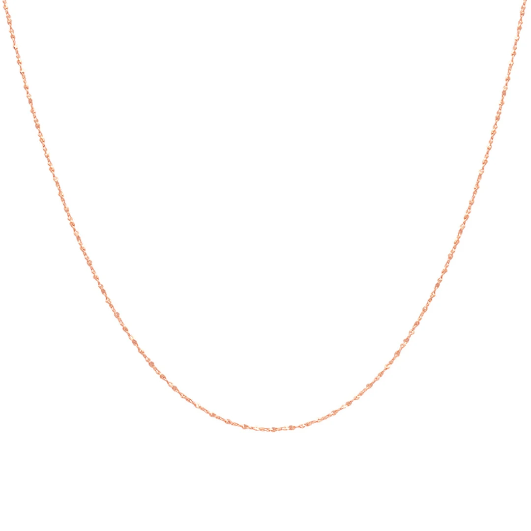 Astrid & Miyu Sale Fine Twist Chain 40cm In Rose Gold 5 Astrid & Miyu Sale Fine Twist Chain 40cm In Rose Gold