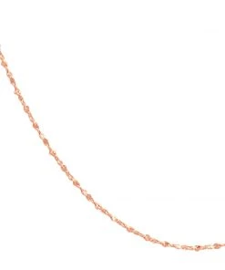 Astrid & Miyu Sale Fine Twist Chain 40cm In Rose Gold