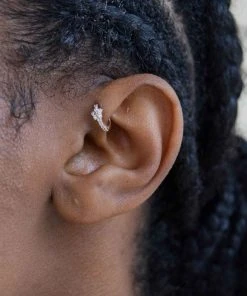 Astridandmiyu Gem Flower Clicker In Rose Gold Sale