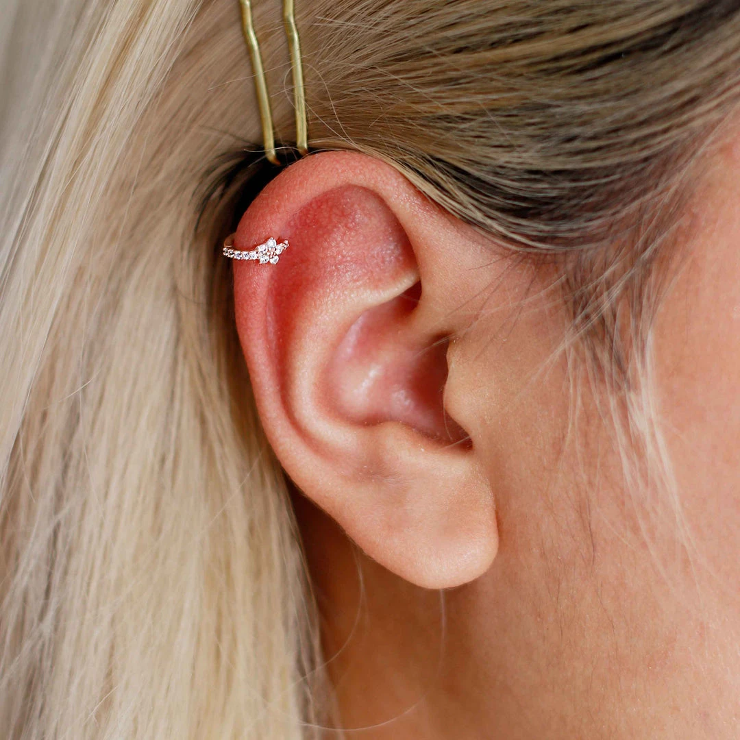 Astridandmiyu Gem Flower Clicker In Rose Gold Sale 7 Astridandmiyu Gem Flower Clicker In Rose Gold Sale