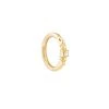 Astrid & Miyu Solid Gold Crystal Rook Hoop