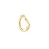 Astrid & Miyu Solid Gold Wave Rook Hoop Earrings