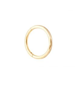 Astrid & Miyu Solid Gold Simple Piercing Hoop