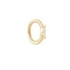 Astrid & Miyu Solid Gold Marquise Rook Hoop Earrings