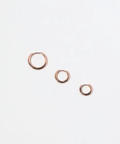 Astrid & Miyu New In Essential 8mm Hoop In Rose Gold