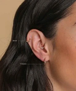 Astrid & Miyu New In Essential 11.5mm Hoop In Gold