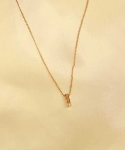 Astrid & Miyu Pendant Necklaces I Initial Pendant Necklace In Gold With I 8 Astrid & Miyu Pendant Necklaces I Initial Pendant Necklace In Gold With I
