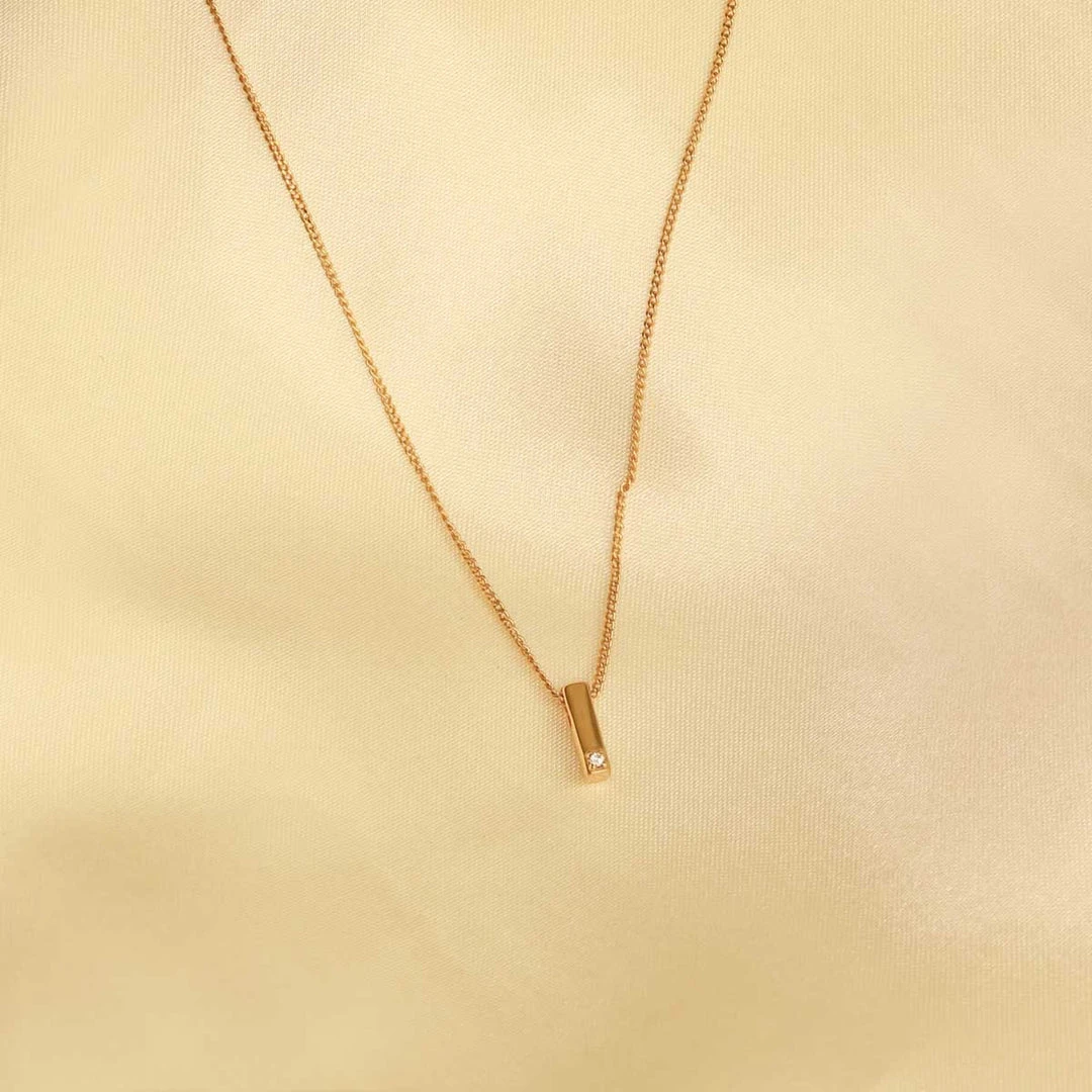 Astrid & Miyu Pendant Necklaces I Initial Pendant Necklace In Gold With I 5 Astrid & Miyu Pendant Necklaces I Initial Pendant Necklace In Gold With I