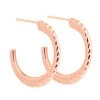Astridandmiyu Interlocked Band Hoops In Rose Gold Sale