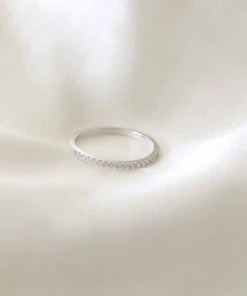 Astrid & Miyu Iridescent Crystal Ring In Silver