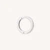 Astrid & Miyu Jewelled Hoop 11.5mm In Silver